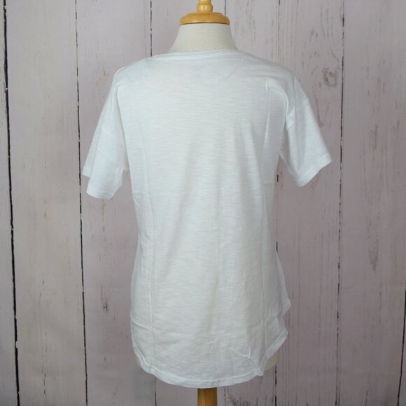 Rae Dunn "Blessed" White T-Shirt Graphic Tee NWT Large L - Picture 6 of 9